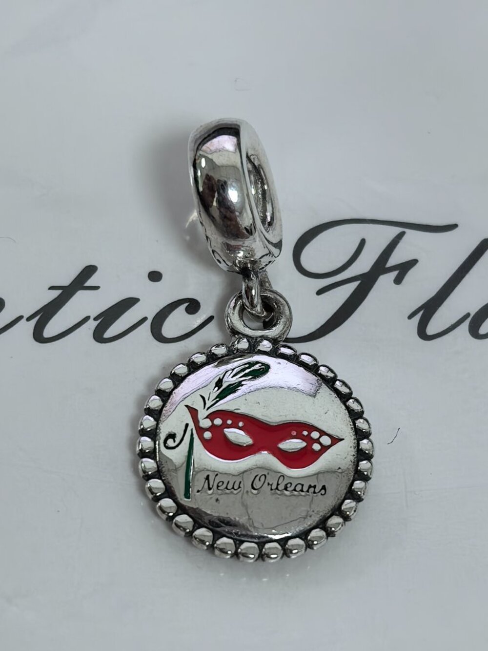 Pandora New Orleans Mask Charm Pendant, S925 Silver Jewelry Bracelets
